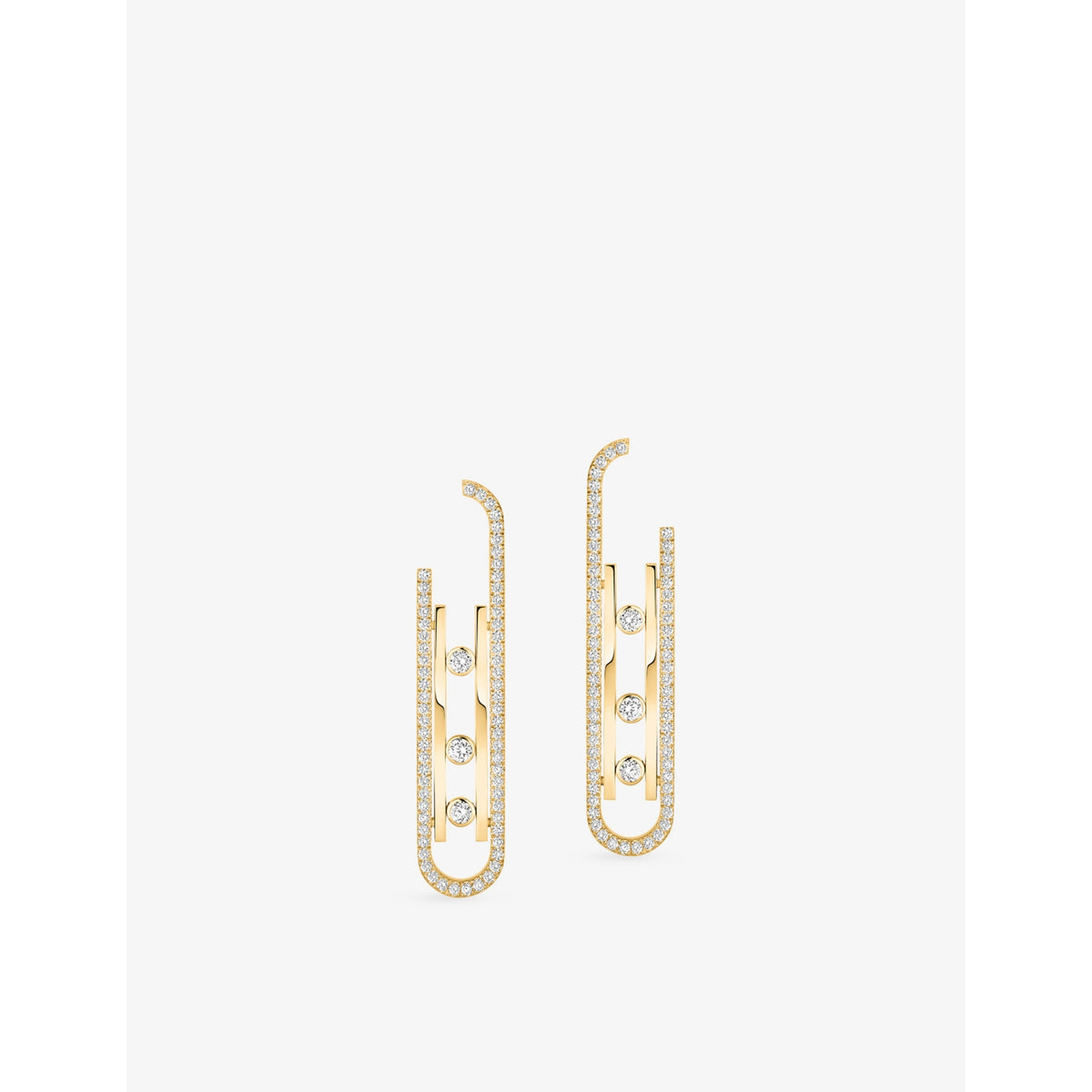 Messika Move 10th 18ct Gold And 1ct Diamond Earrings