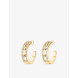 Messika Move Classique 18ct Gold And 0.52ct Diamond Hoop Earrings