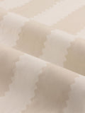 Wylder Birdie Stripe ruffle pencil pleat curtains oatmilk, UK version