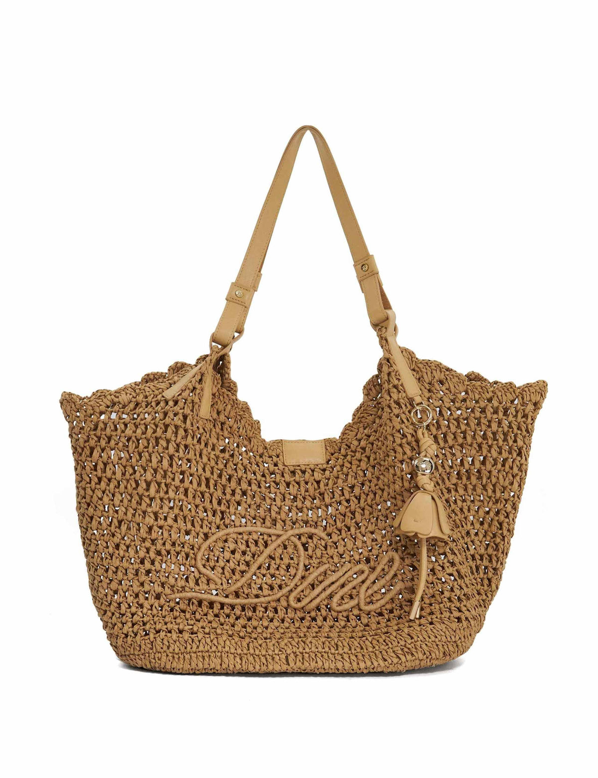 Dune London raffia beach bag (British brand)