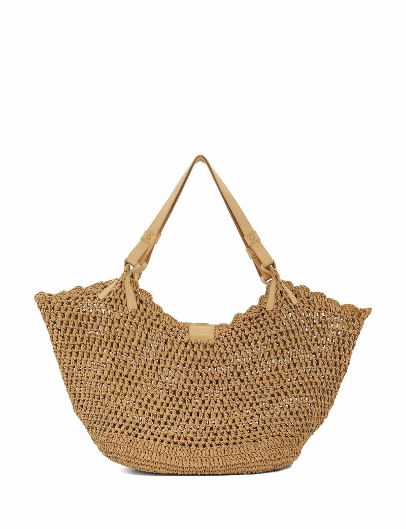 Dune London raffia beach bag (British brand)