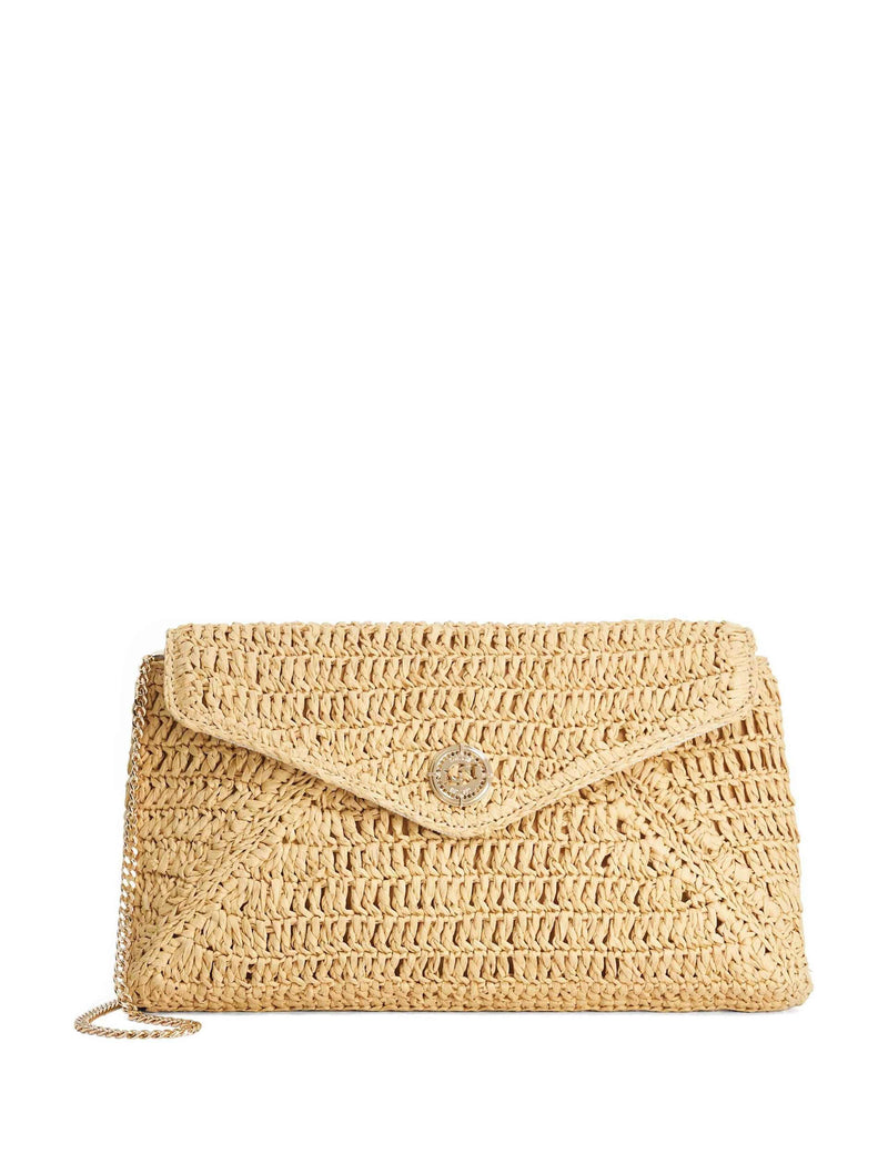 Dune London raffia chain strap clutch bag - British product
