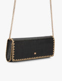 Kurt Geiger raffia chain strap clutch bag - British product