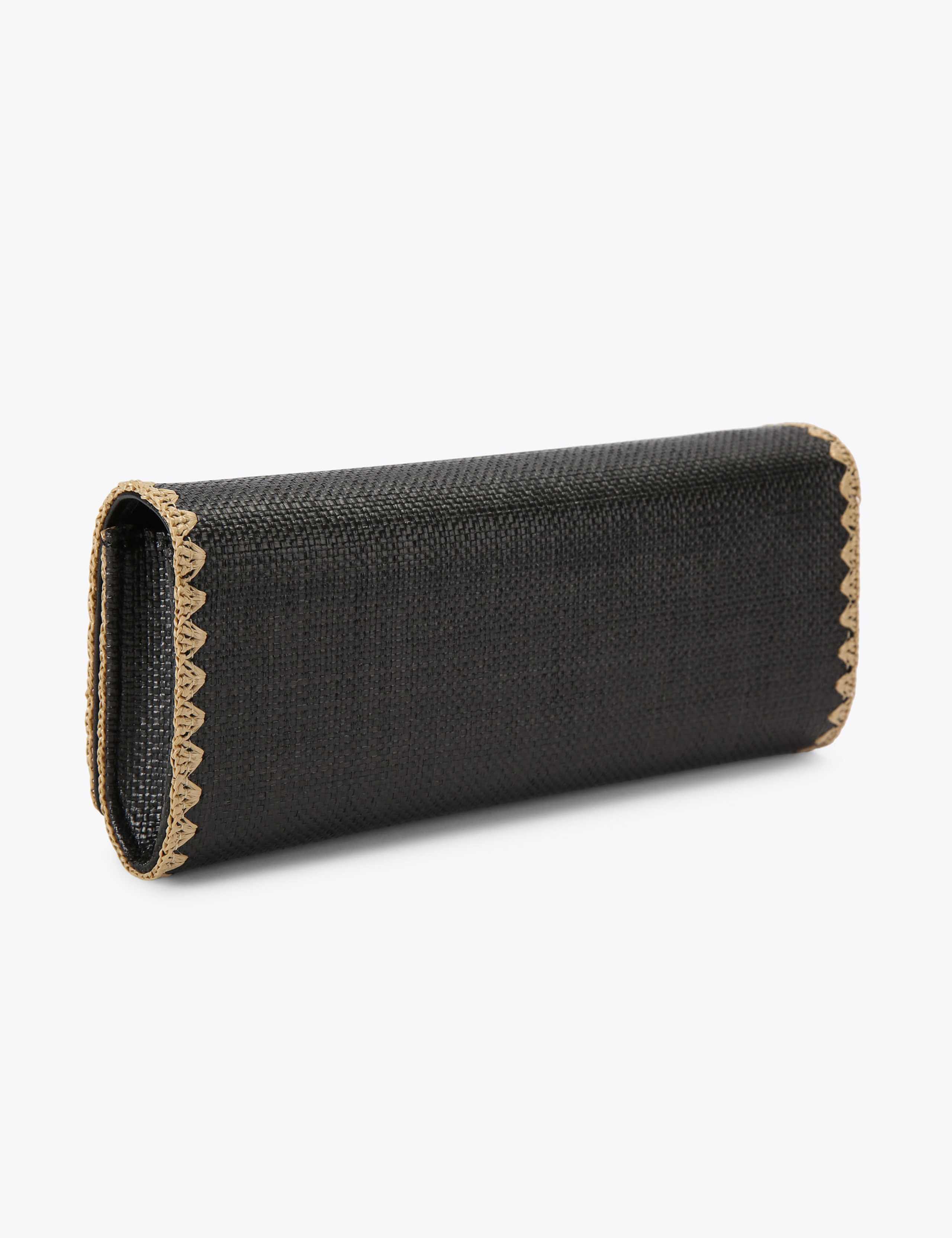 Kurt Geiger raffia chain strap clutch bag - British product