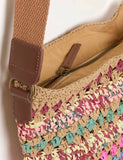 FatFace raffia cross body bag 30cm height, UK version