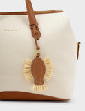 Katie Loxton raffia fish bag charm, imported from the UK