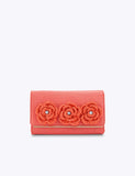 Kurt Geiger raffia floral clutch bag - British product