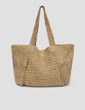 Hush raffia tote bag oversized, UK version