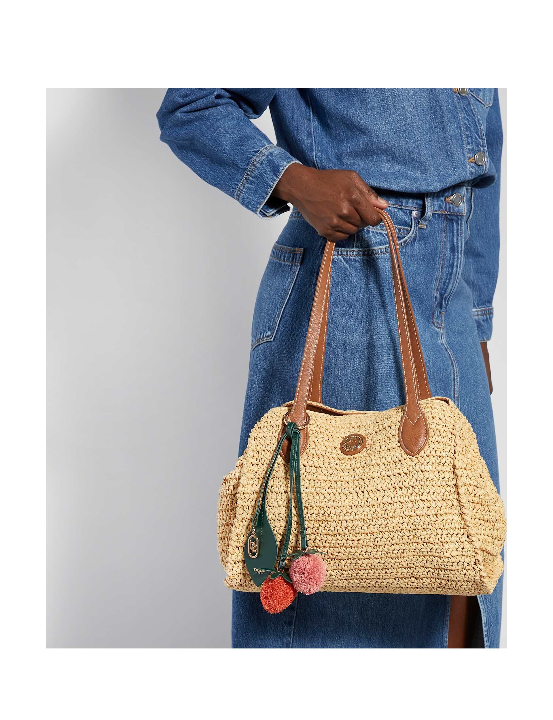Dune London large raffia tote bag, UK version
