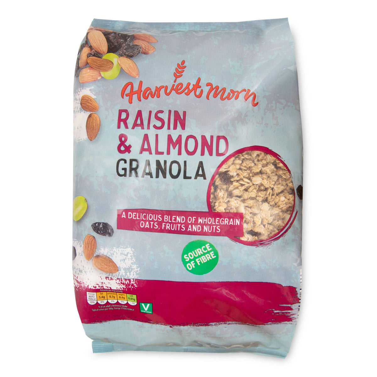 Granola with raisins and almonds - British product