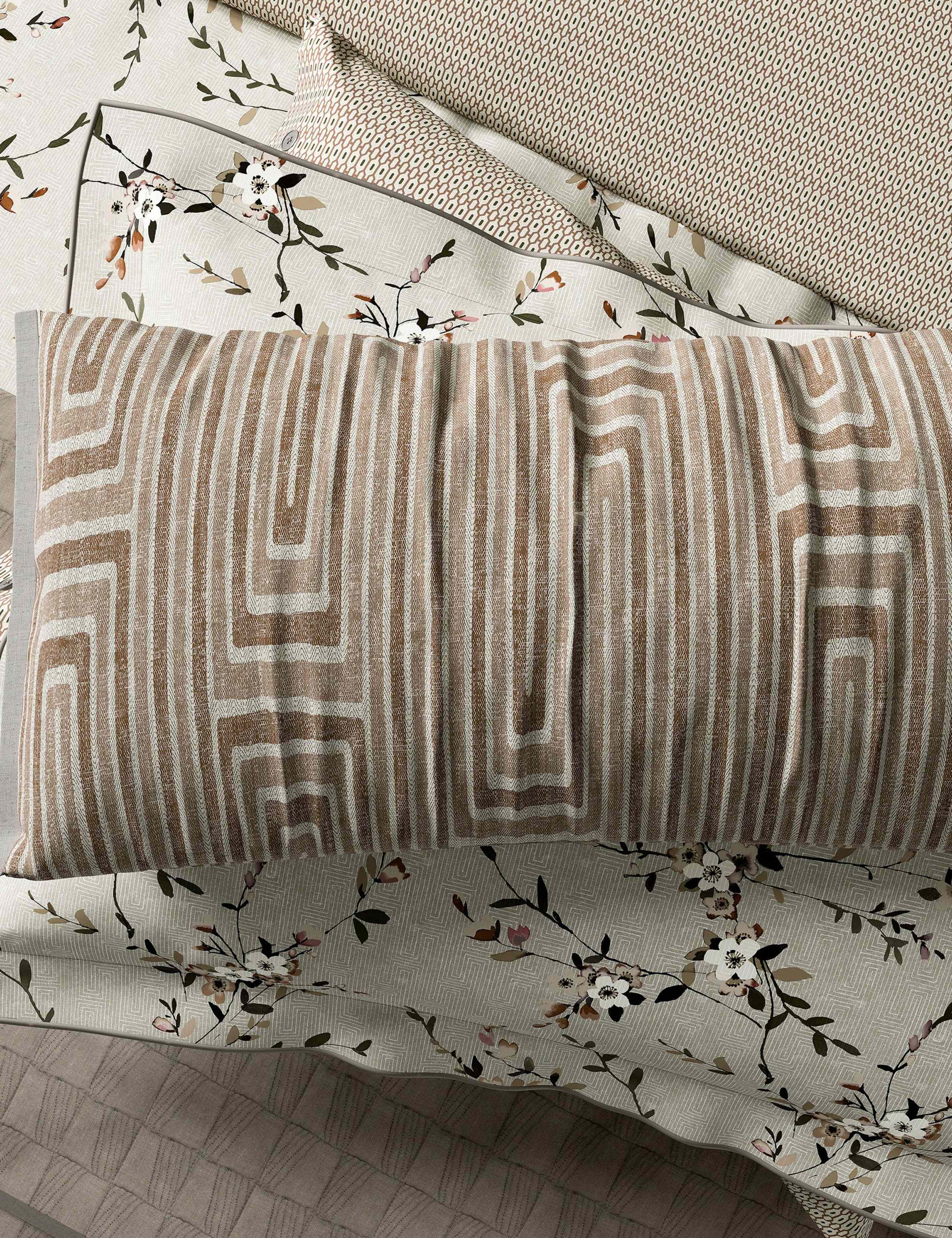 Bedeck of Belfast geometric rectangle cushion 30x70cm, imported from the UK