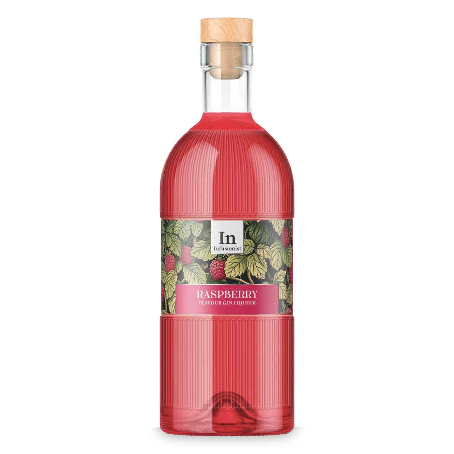 Raspberry gin liqueur crafted with 20% ABV, UK version