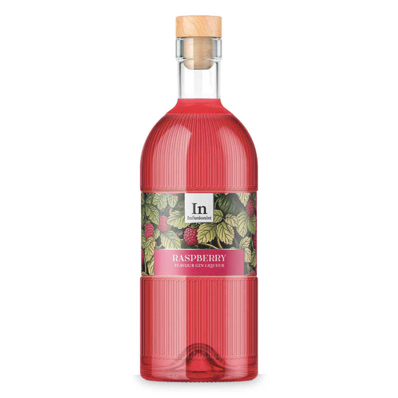 Raspberry gin liqueur crafted with 20% ABV, UK version