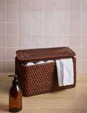 Rattan rectangular storage box 30cm - British product