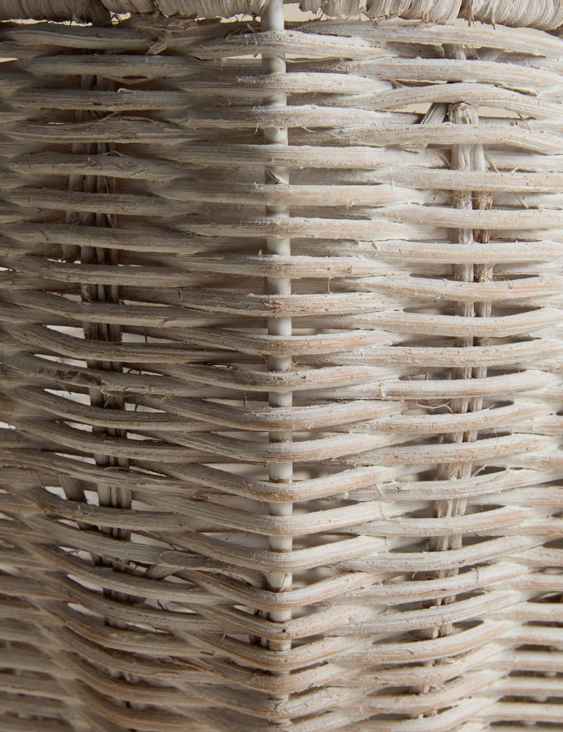 Rattan scallop footed bowl for home decor (British brand)