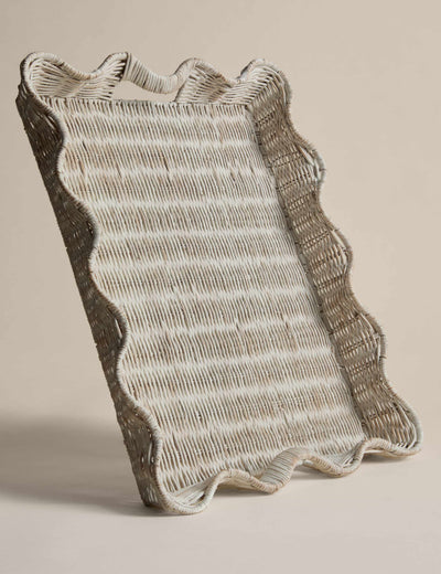 M&S Rattan Scallop Tray- Buy online at McGrocer
