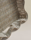 Rattan scallop tray 45cm x 35cm - British product