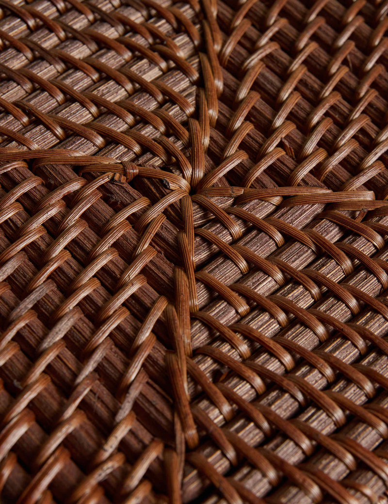 Rattan cube storage box 17cm cube, imported from the UK