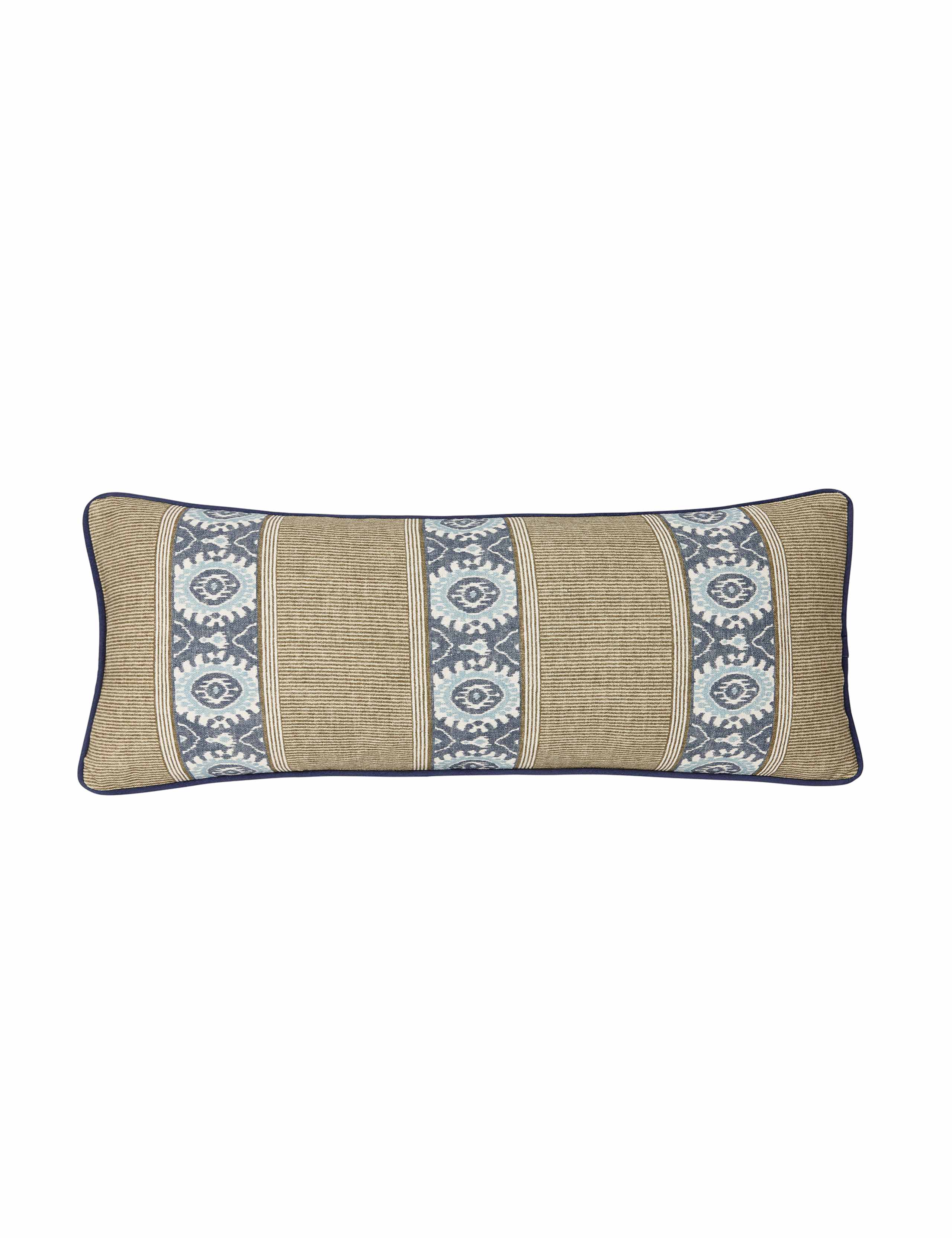 Bedeck of Belfast Rayanne woven cotton cushion 70cm - British product
