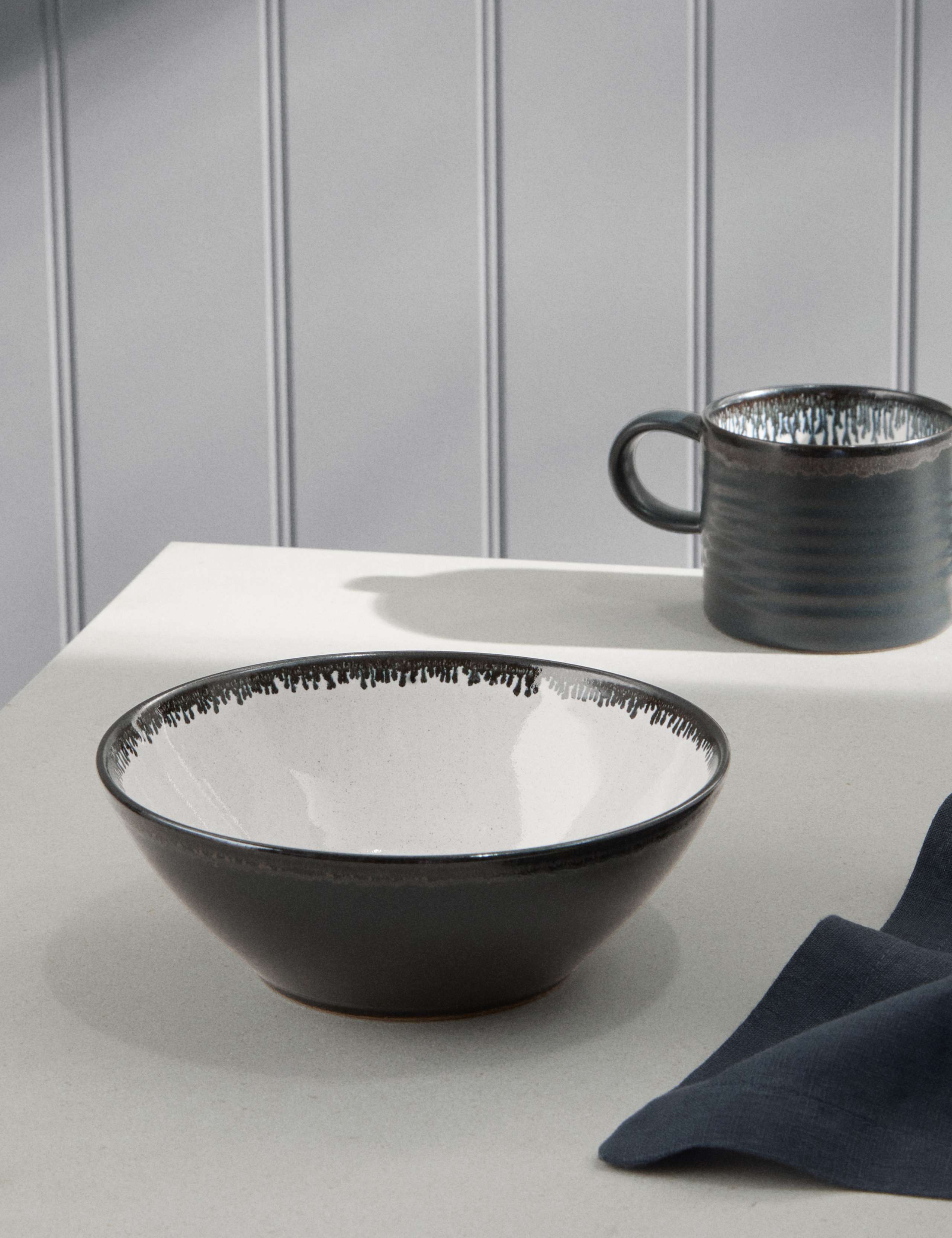 M&S X Tom Kerridge Cereal Bowl Reactive Glaze, imported from the UK