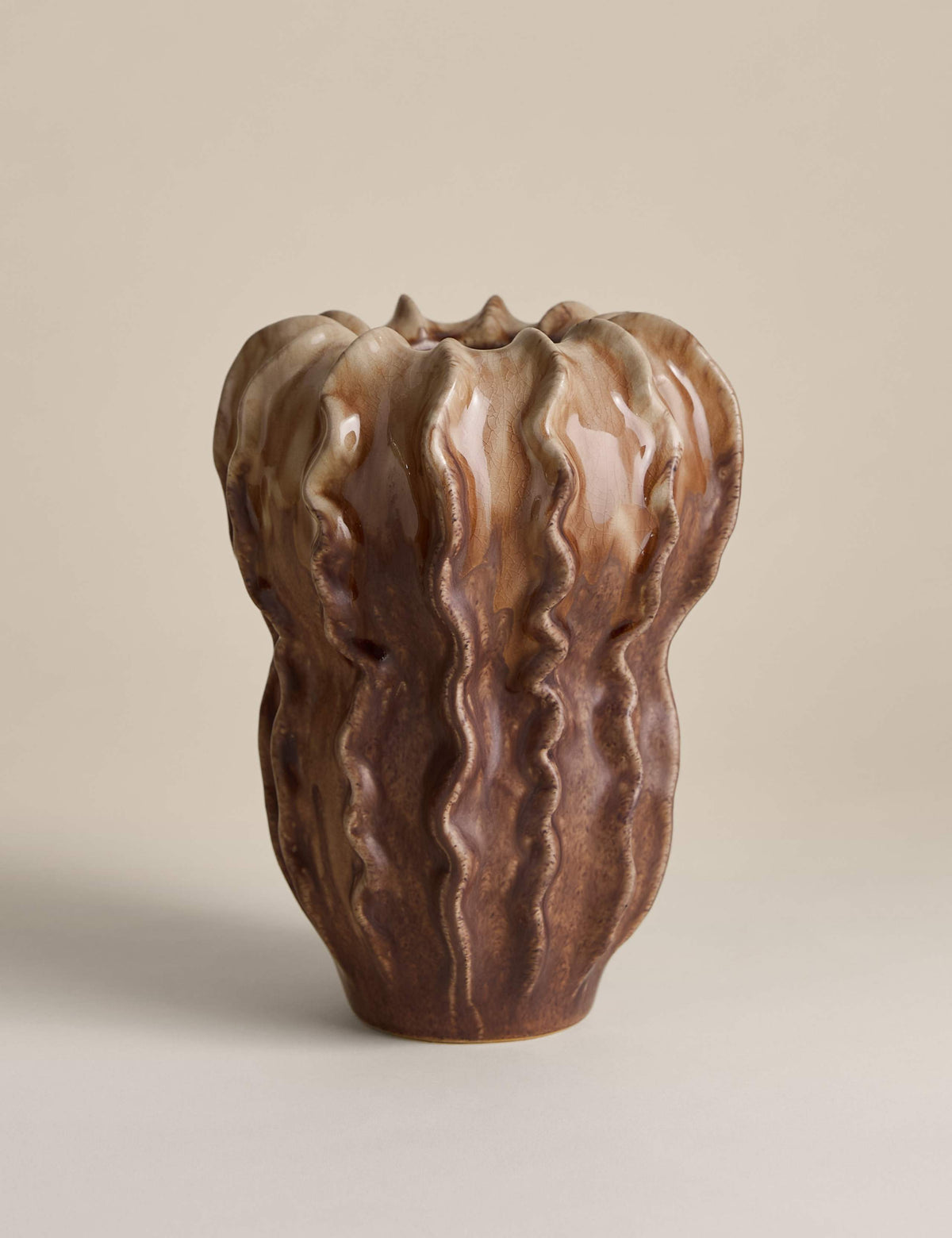 Reactive Glaze Harvest Ceramic Vase