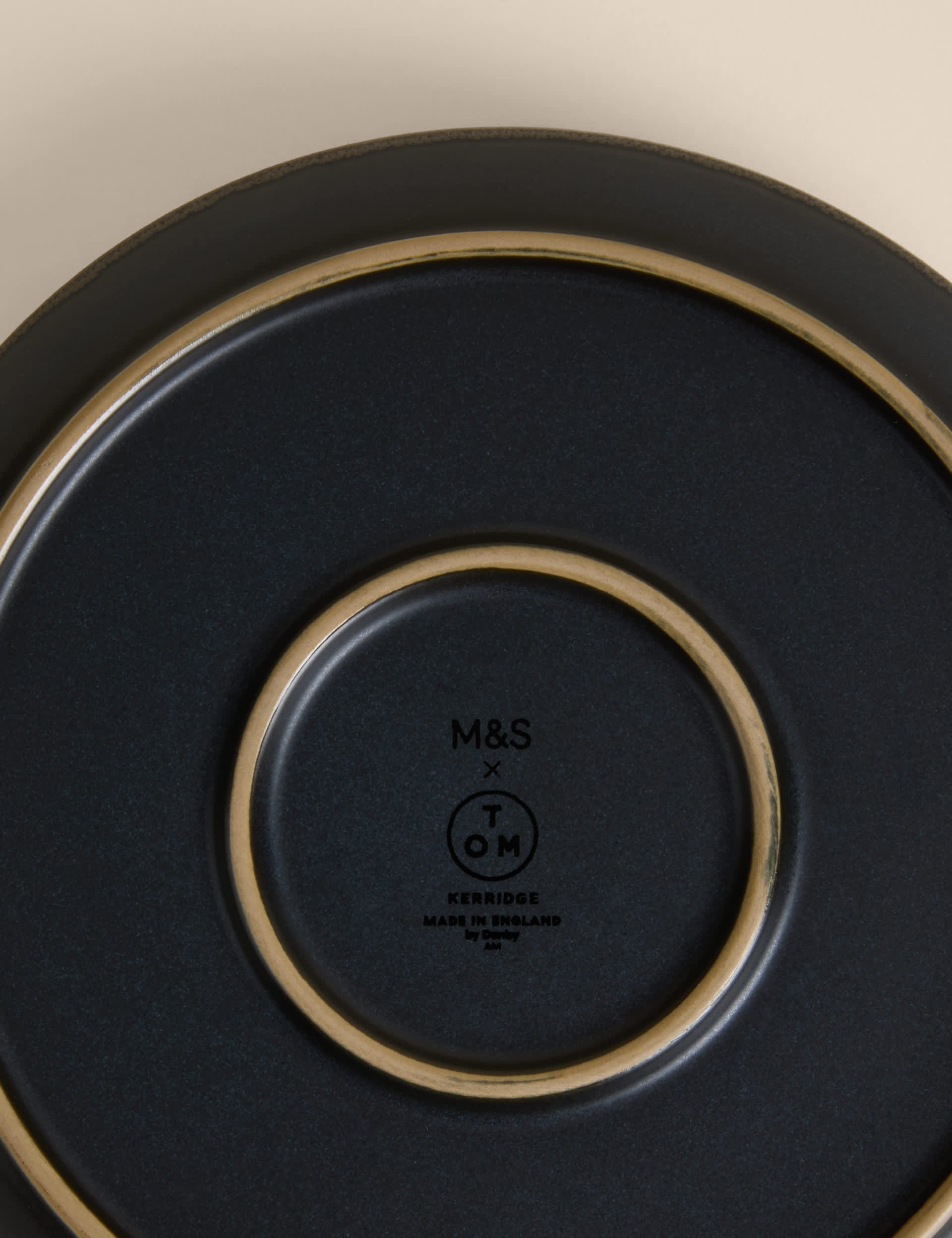 M&S X Tom Kerridge reactive glaze side plate, imported from the UK