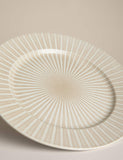 Reactive stripe dinner plate 28 cm, imported from the UK