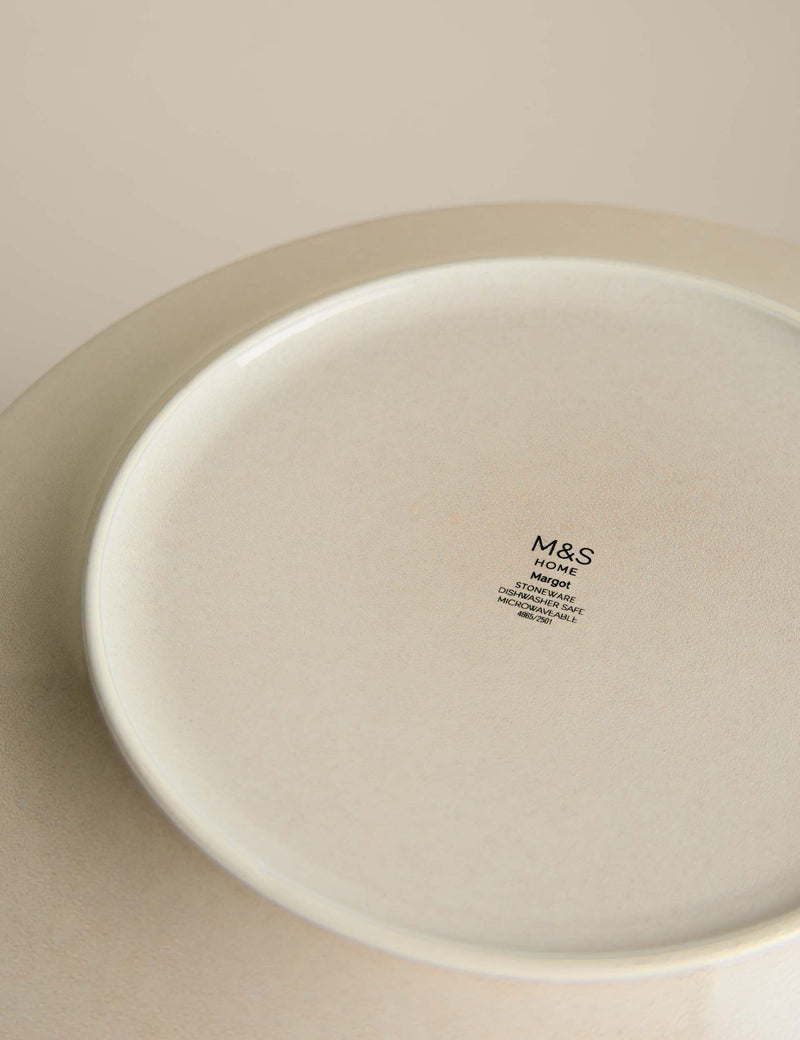Reactive stripe dinner plate 28 cm, imported from the UK