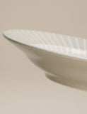 Reactive Striped stoneware pasta bowl 24.6 cm - British product