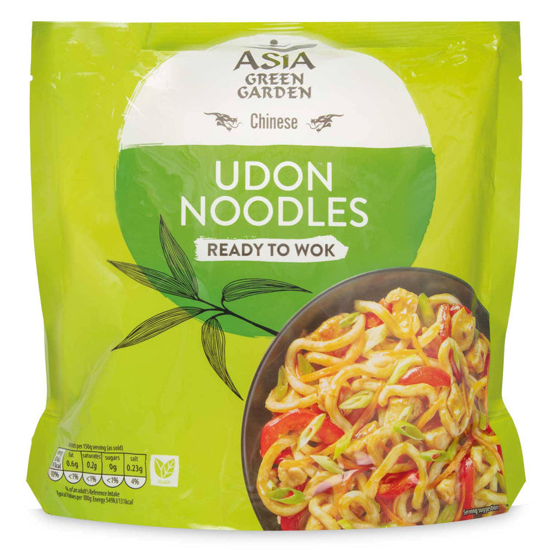 Ready to Wok udon noodles stir-fry pack - British product