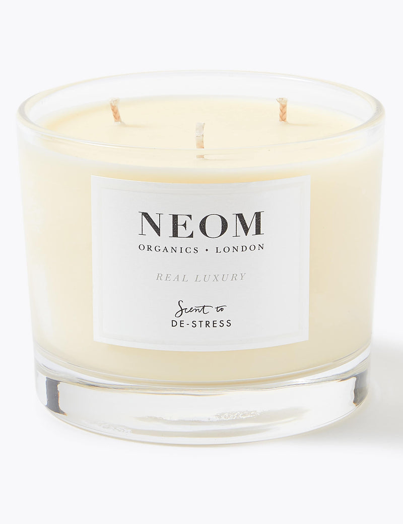 NEOM Real Luxury 3-wick candle 420g, imported from the UK