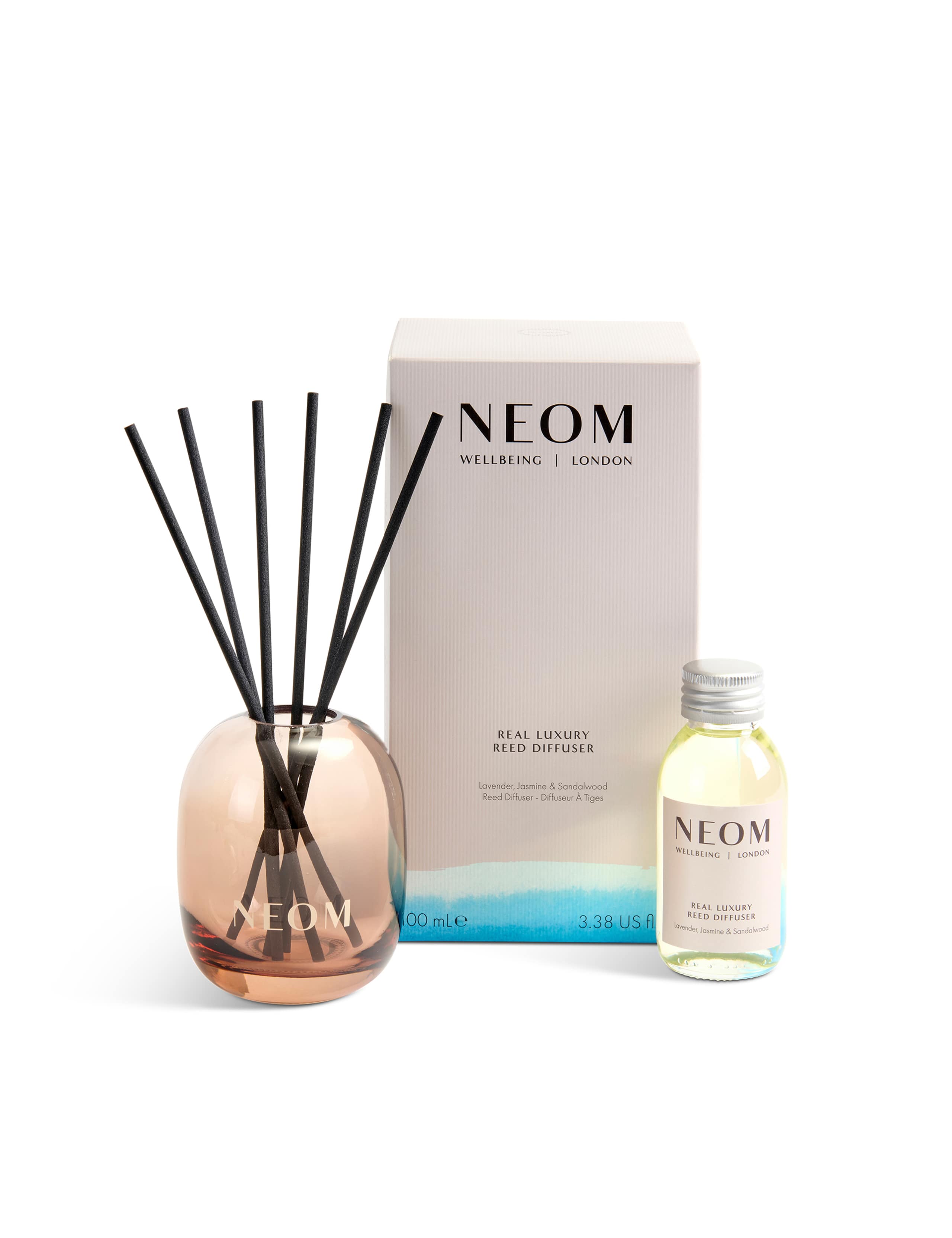 NEOM Real Luxury reed diffuser 100ml, imported from the UK