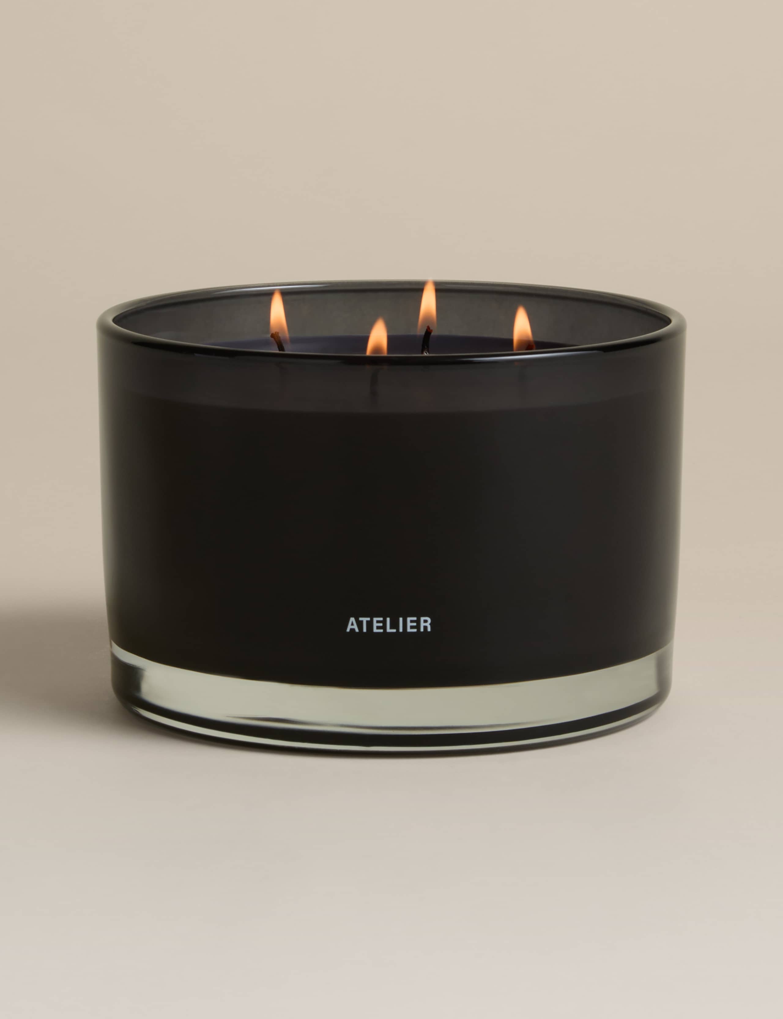 Rebel Rose 4 wick candle with black wax and lid (British brand)
