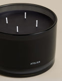Rebel Rose 4 wick candle with black wax and lid (British brand)