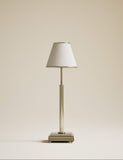 Rechargeable brass table lamp dimmable LED 46.3cm, imported from the UK