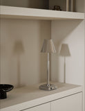 Rechargeable metal table lamp with USB-C design, UK version
