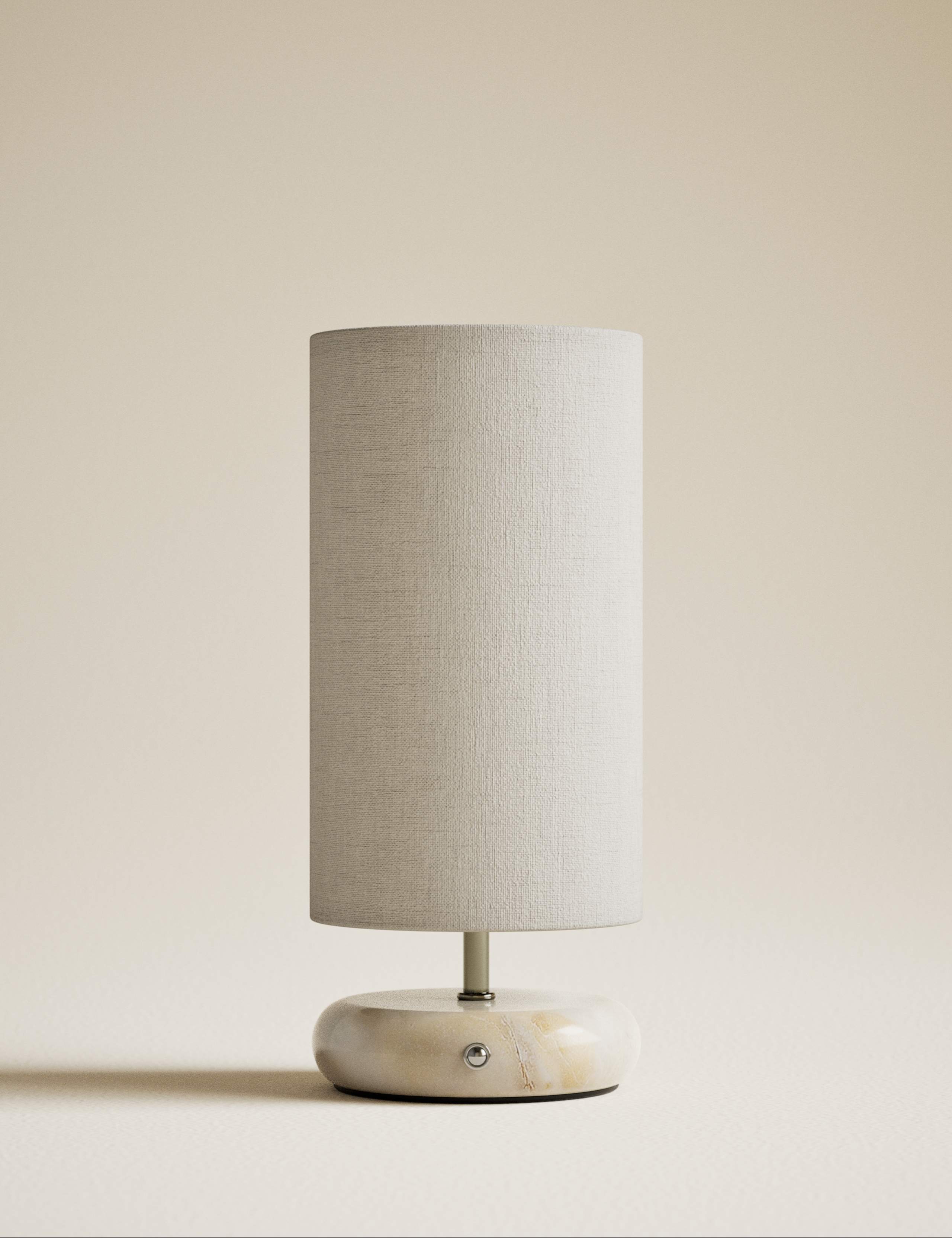 Rechargeable pebble stone effect table lamp, imported from the UK