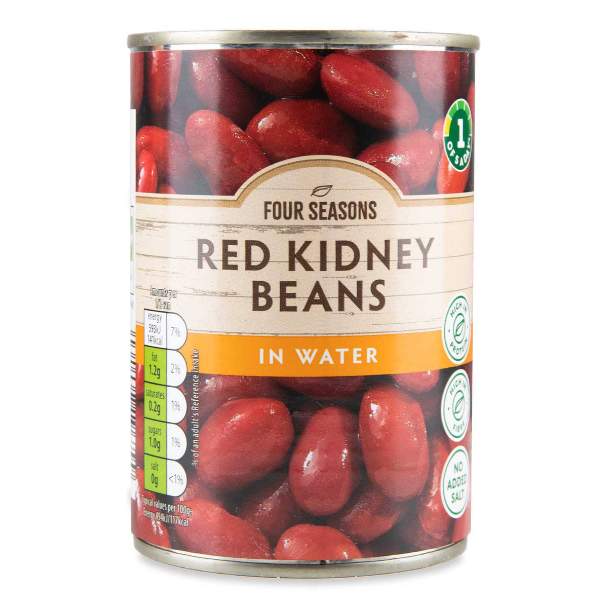 Red kidney beans in water 400g can (British brand)