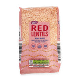 Red lentils 500g dried, for soups and stews, UK version