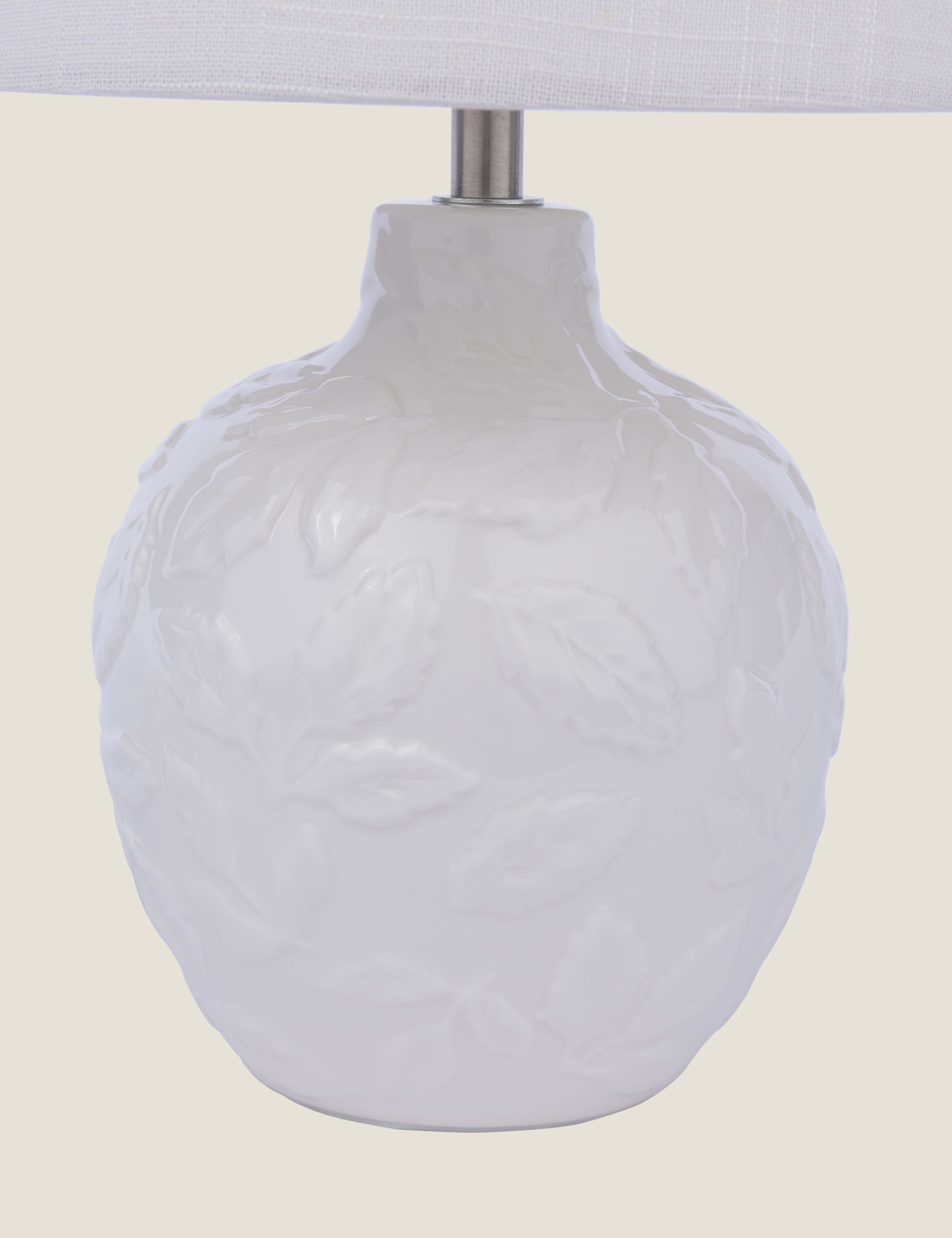 Laura Ashley Redhall ceramic leaf table lamp - British product