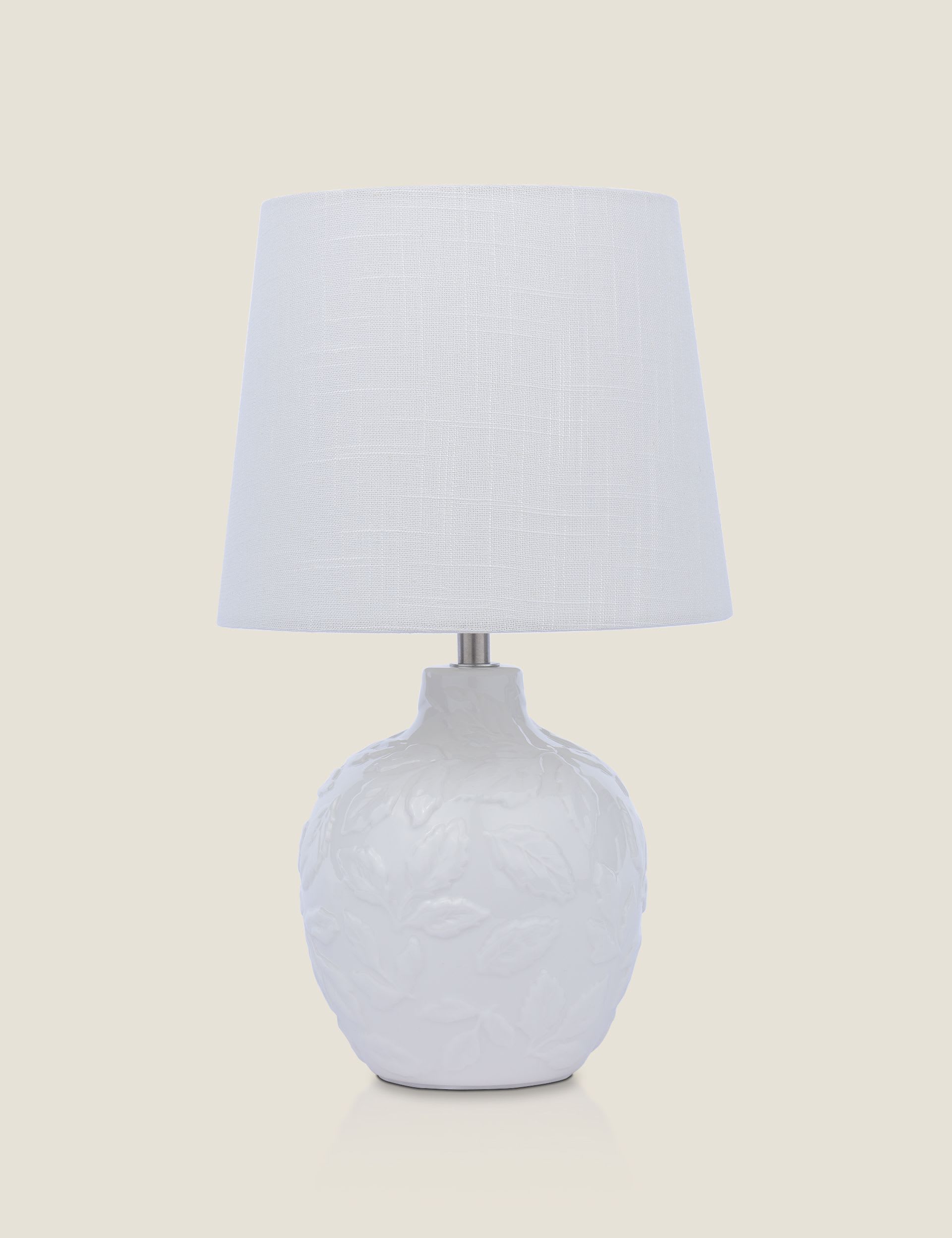 Laura Ashley Redhall ceramic leaf table lamp - British product