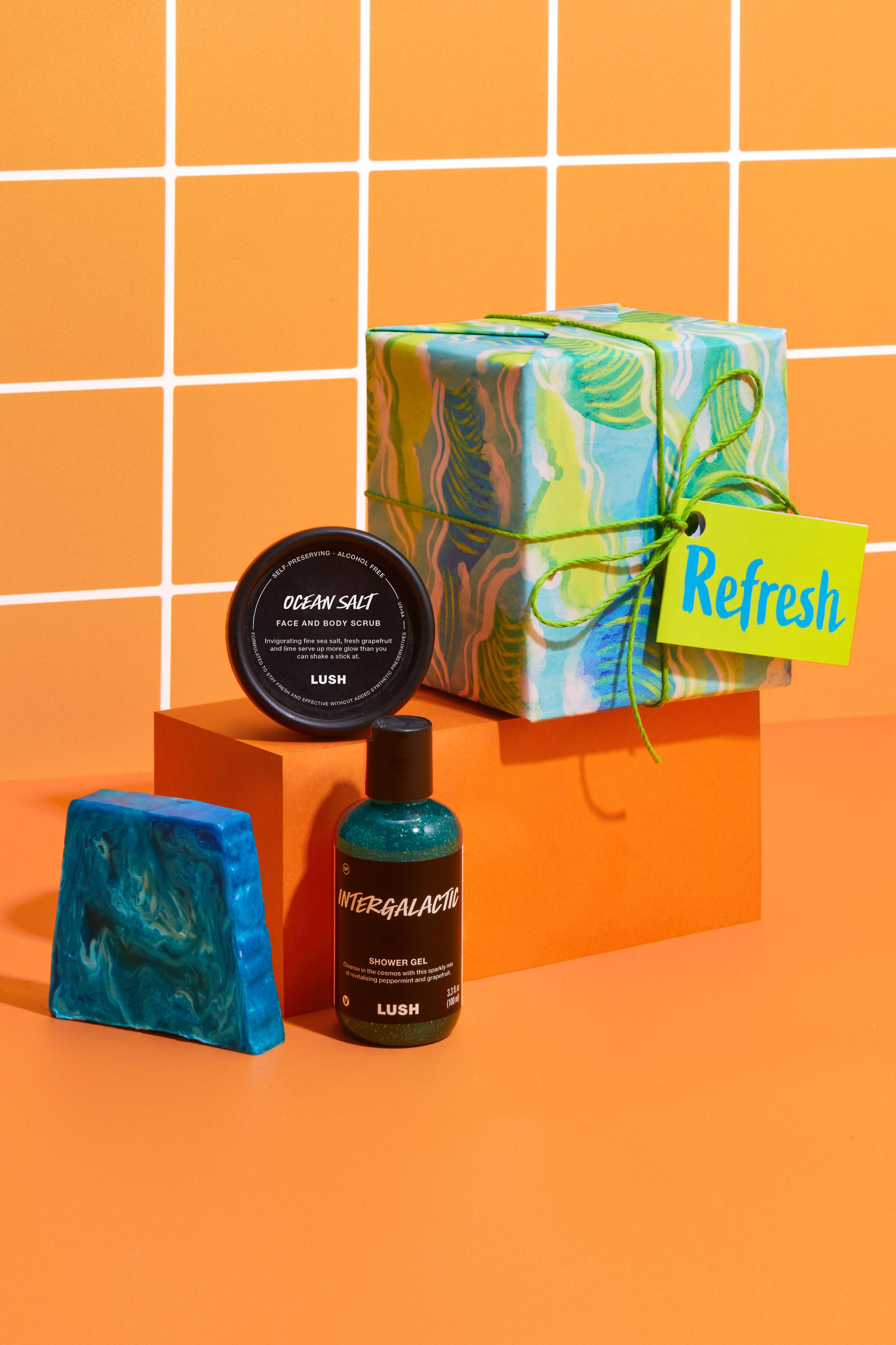 Lush Refresh Gift body care trio, imported from the UK