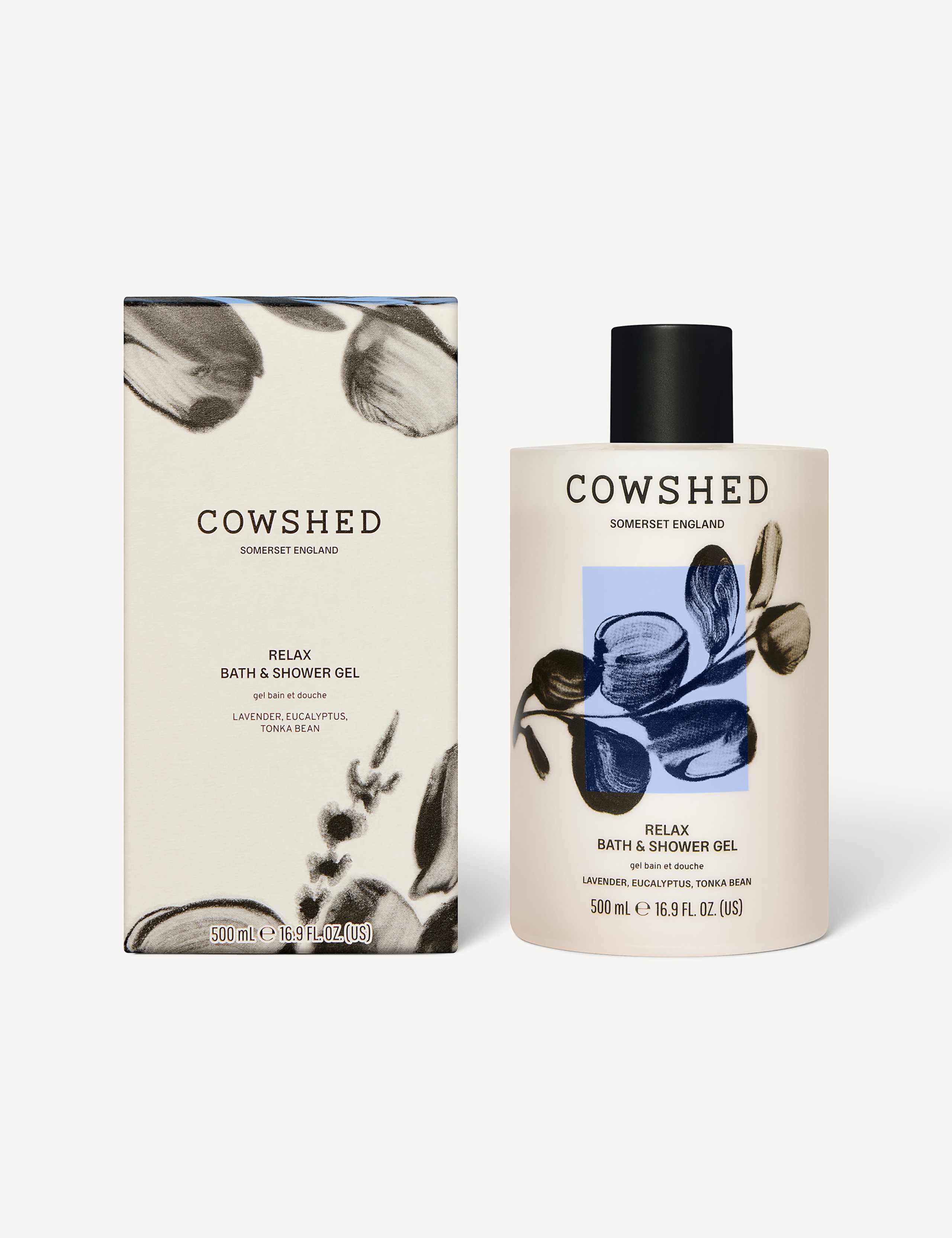 Relax lavender eucalyptus shower gel 500ml (British brand)