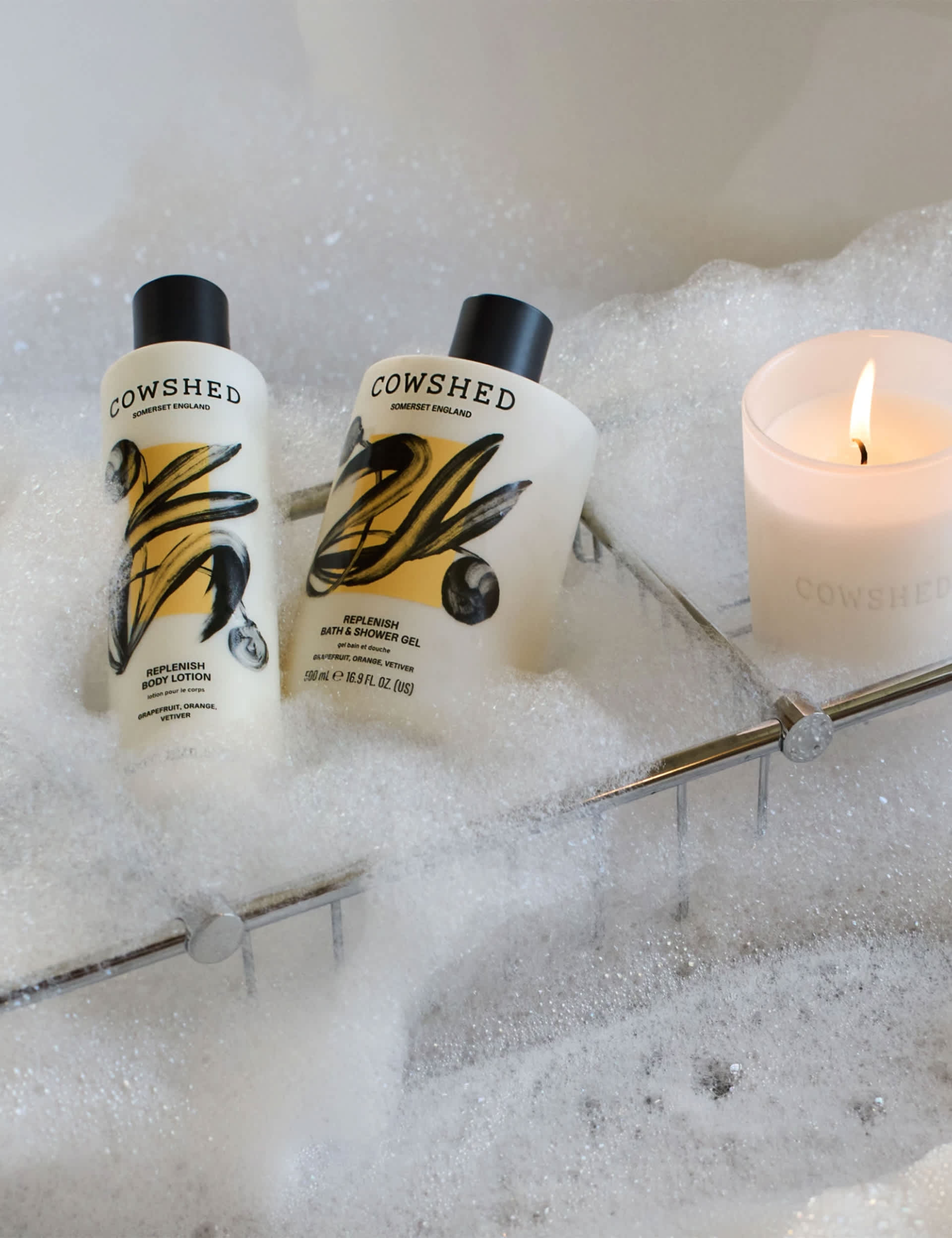 Replenish bath and shower gel 300ml, imported from the UK
