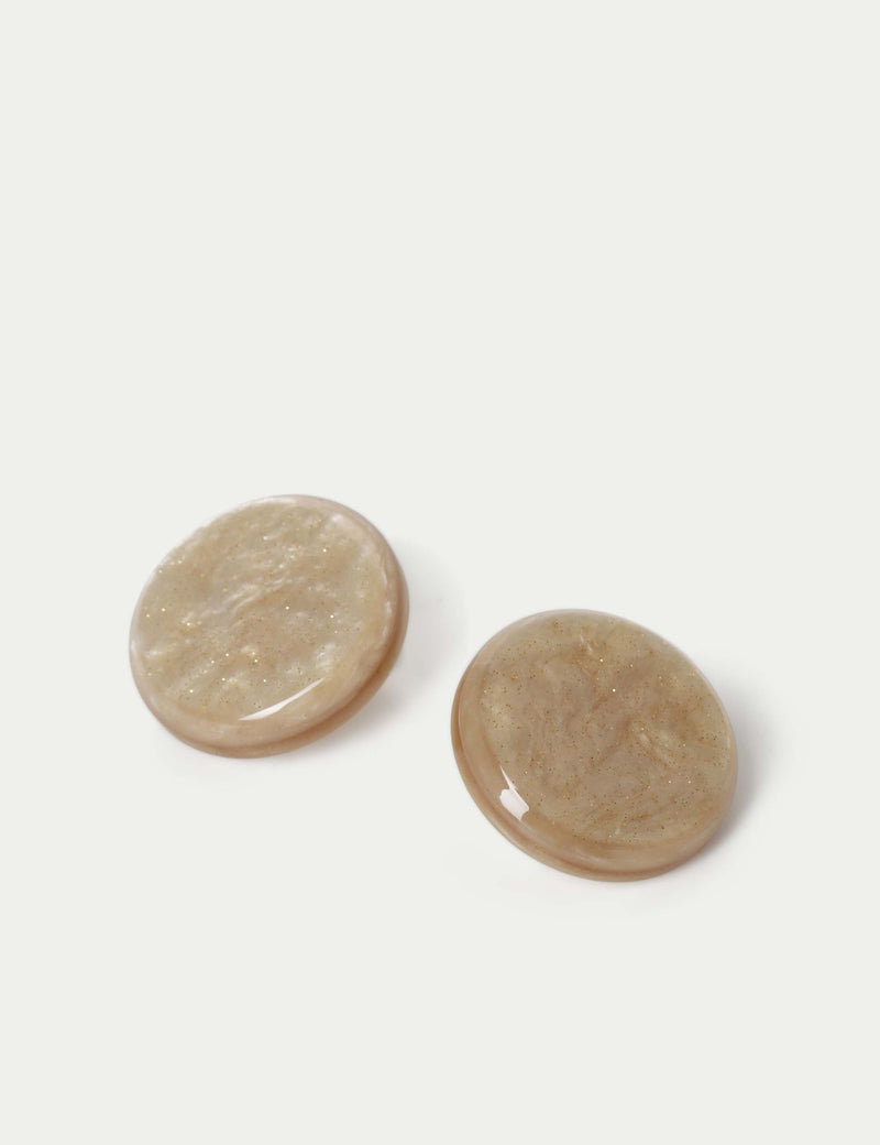 M&S resin circle stud earrings 31mm (British brand)