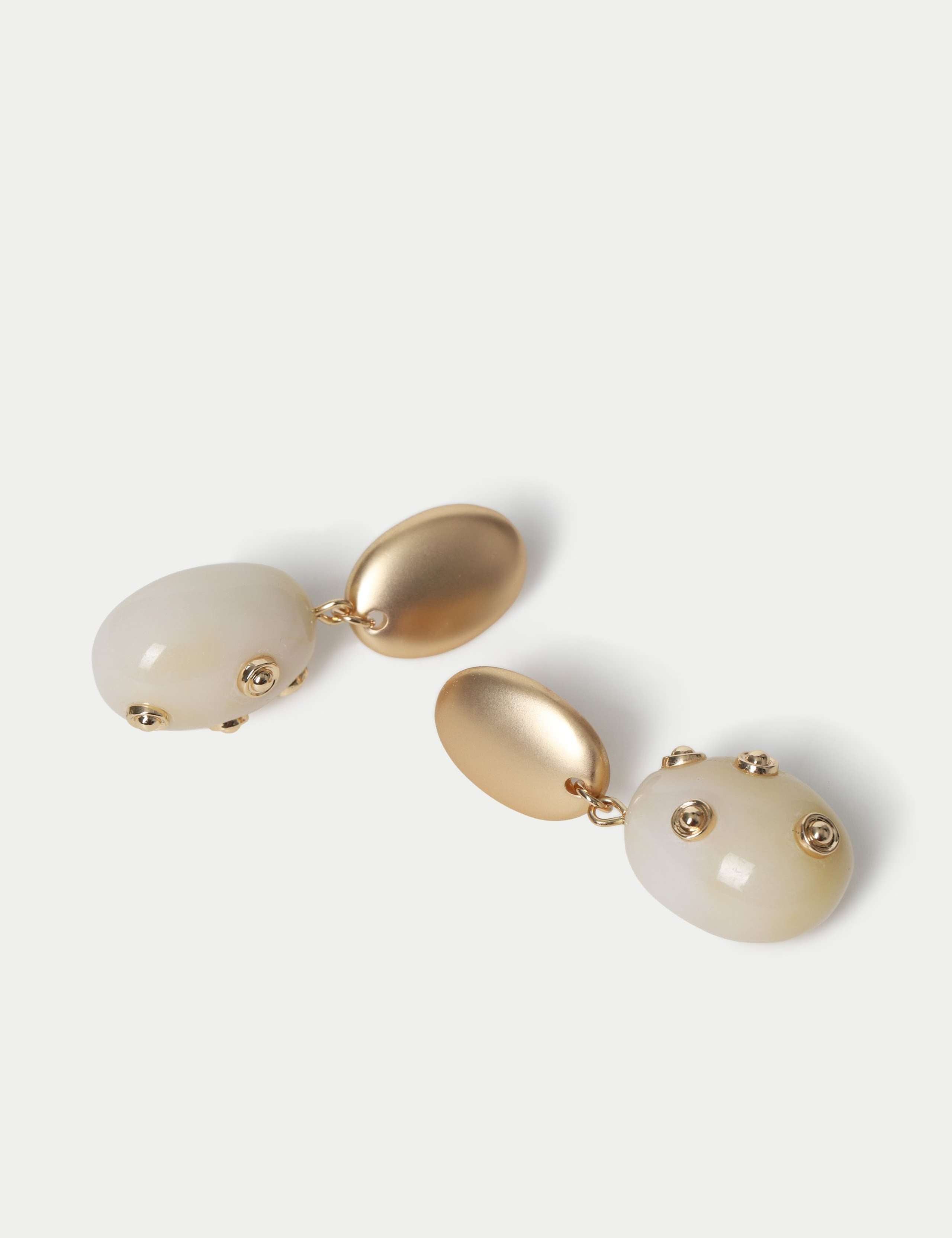 M&S resin drop earrings 47mm - British product