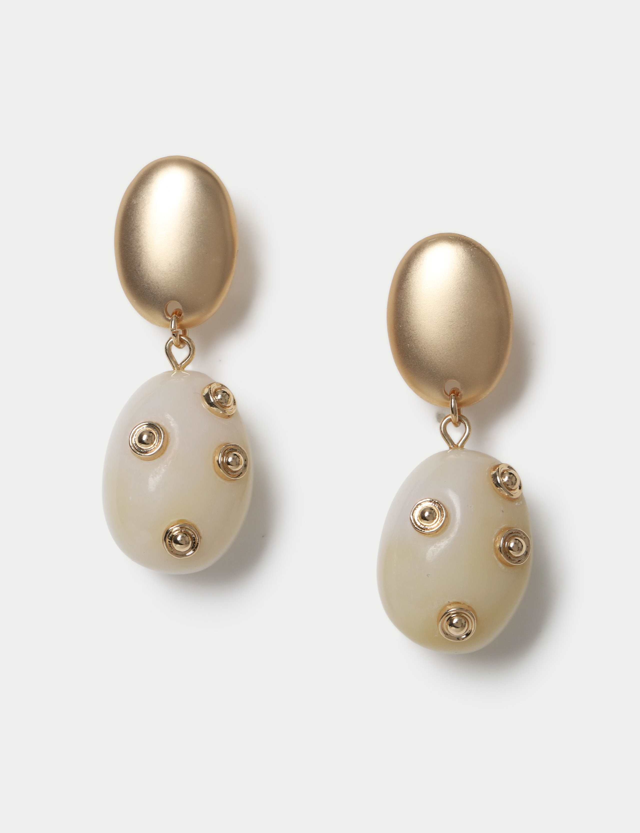 M&S resin drop earrings 47mm - British product