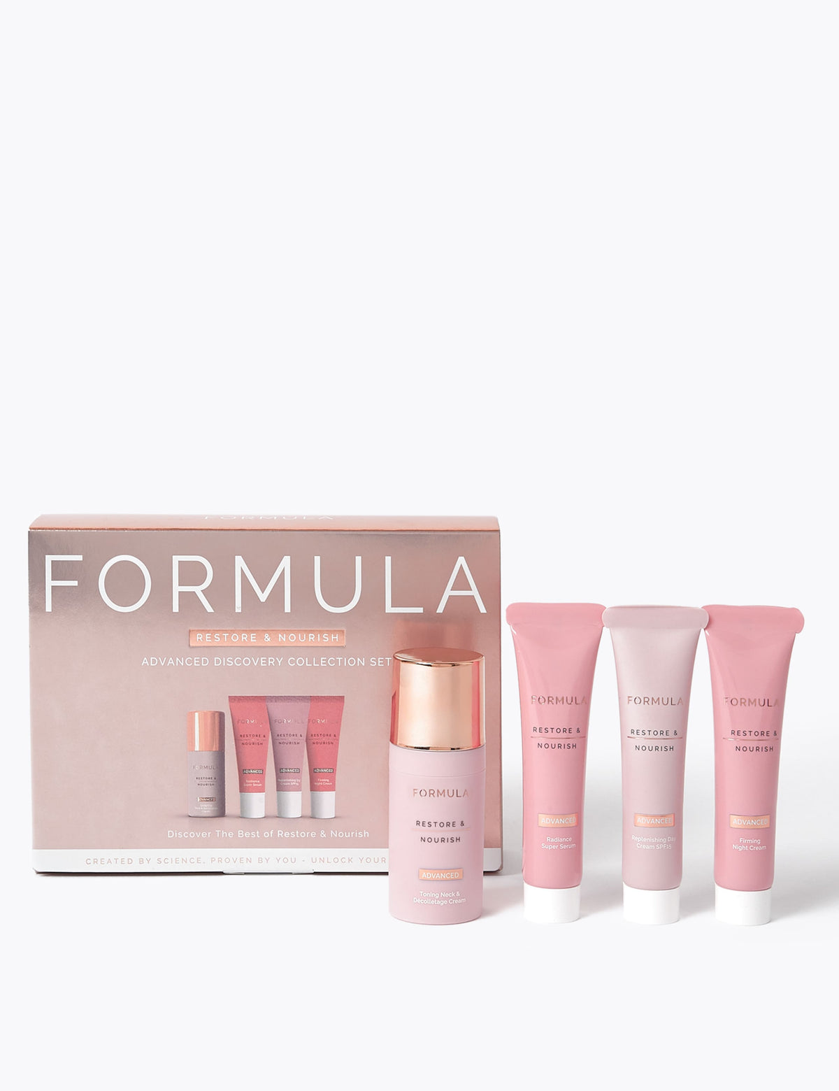 Restore & Nourish skincare collection set imported from the UK