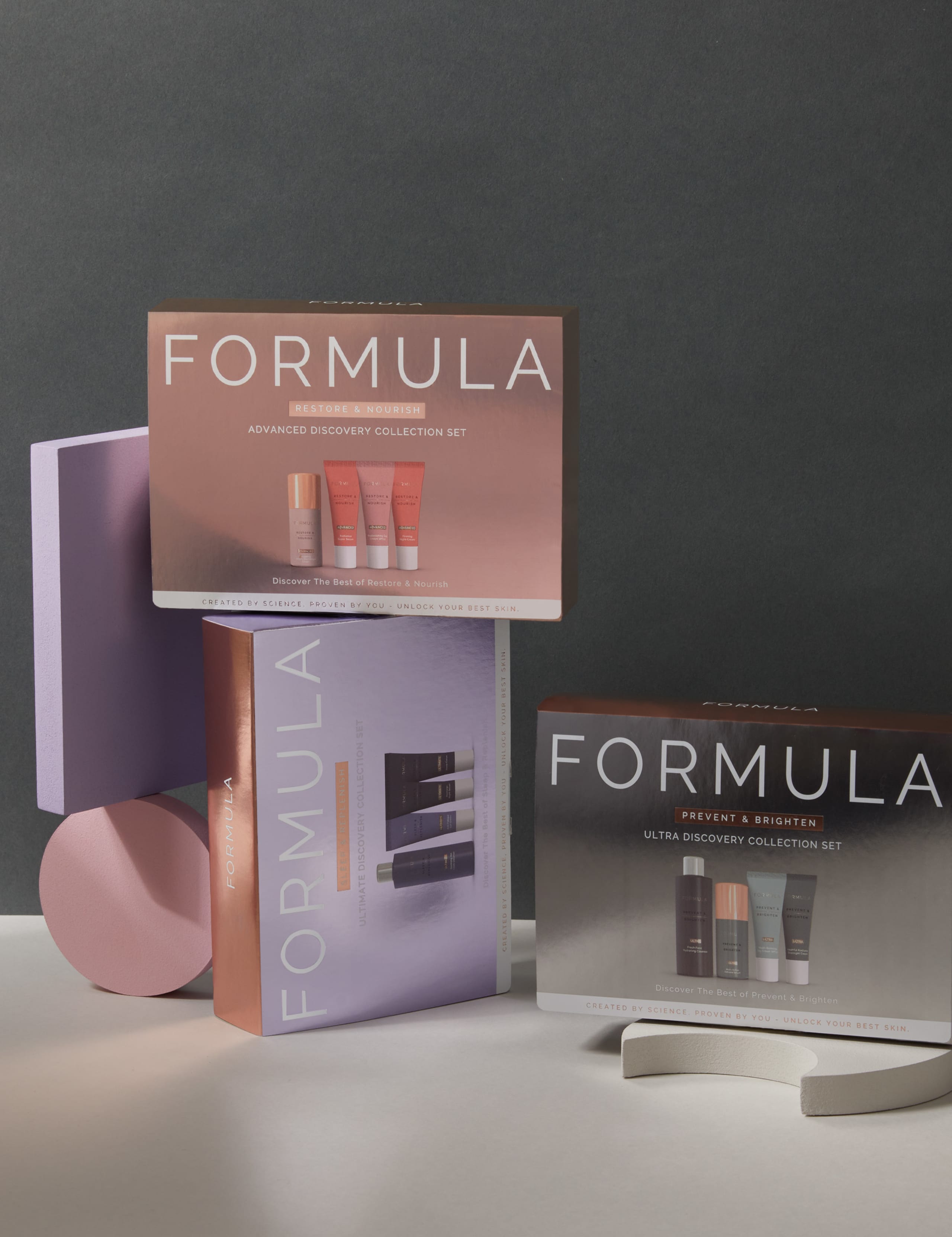 Restore & Nourish skincare collection set imported from the UK