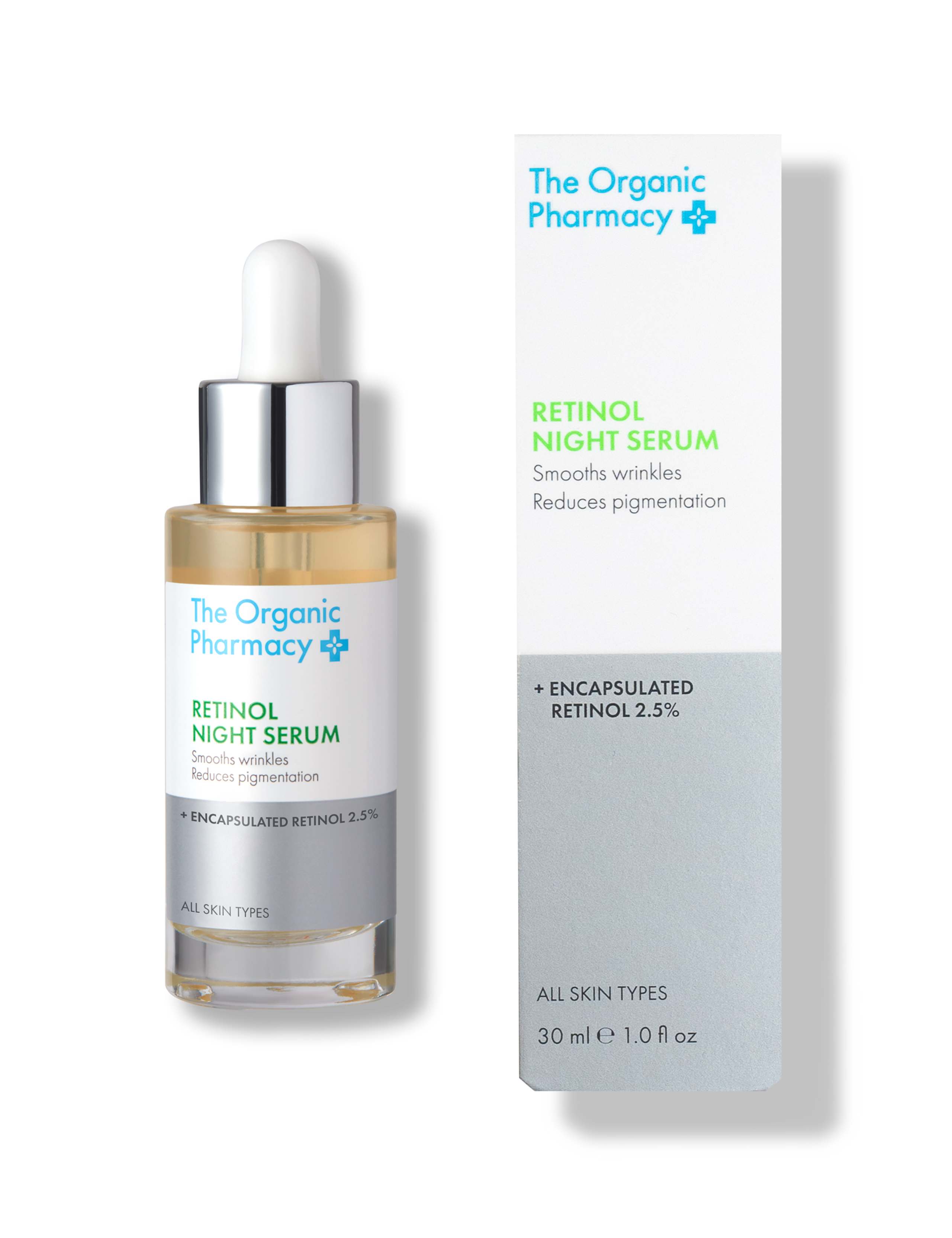 The Organic Pharmacy retinol night serum 30ml, imported from the UK
